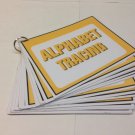 Tracing Alphabet Laminated Cards on ring - Homeschool Daycare