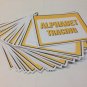 Tracing Alphabet Laminated Cards on ring - Homeschool Daycare