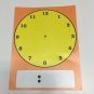 Clock face - Learning Center Math Mats -Laminated - Mats
