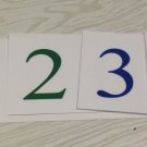 Number Cards (1-9000) Laminated Home School Or Classroom Supples