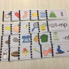 The Blue Series - 24 Ending Consonant Blends Booklets - Montessori