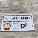 Lady Bug - Themed Learning Centers - Laminated -Alphabet Before & After