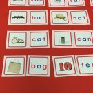 Pink Series Montessori - CVC PICTURE  &  WORD MATCH CARDS - 120 Laminated Cards
