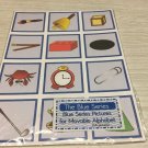 The Blue Series - Pictures For Movable Alphabet - Montessori