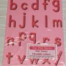 The Pink Series - Movable Alphabet / Pink Background -  Montessori Set