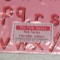 The Pink Series - Movable Alphabet / Pink Background - Montessori Set