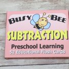 Subtraction - Busy Bee Preschool Learning - 52 Educational Flash Cards