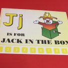 Letter  J Jack In The Box - Number Sequencing Puzzle, numbers 1-10 Laminated