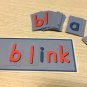 The Blue Series - Movable Alphabet / Blue Background -  Montessori Set