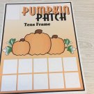 Pumpkin Patch Ten-Frames - Laminated Activity Set - Teaching Supplies Pumpkin Patch Ten-Frames - Laminated Activity Set - Teaching Supplies