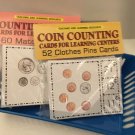 TWO (2) Learning Centers cards Counting Coins & Money Counting Teaching supplies