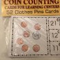 TWO (2) Learning Centers cards Counting Coins & Money Counting Teaching supplies