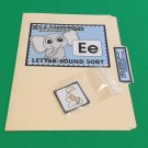Ellington Elephant - Letter Ee  - DIY File Folder game - Printed / Uncut