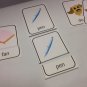 Three Part Cards - Cvc Words CVC WORDS AND PICTURES CARDS Teaching supplies