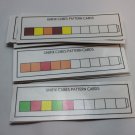 Unifix Cube Pattern Cards - 30 Laminated Card - Pre-school- Kindergarten Math