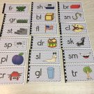 The Blue Series - 18 Beginning Consonant Blends Booklets - Montessori