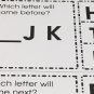 MISSING LETTERS - Cards for Learning Center 52 Cards- Letters Teaching supplies