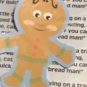 FIVE LITTLE GINGERBREAD MEN  - LAMINATED - FLANNEL FELT STORY and PIECES