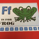 Letter  F Frog - Number Sequencing Puzzle, numbers 1-10 Laminated