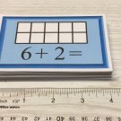 Addition Facts Ten Frame Cards - 56 Dry Erase Laminated Card - Kindergarten