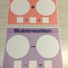 Set of 4- Laminated Math Work Mats - Addition and Subtraction Dry Erase Set of 4- Laminated Math Work Mats - Addition and Subtraction Dry Erase