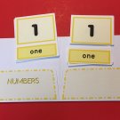 Montessori - Pre-Reading Series - Three Part Cards And Folio - Numbers