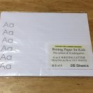Writing Paper for Kids - A to Z  WRITING LETTER TRACING & PRACTICE SHEETS