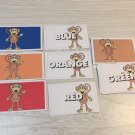 Monkey  Color Word Match  - Laminated Activity Cards#