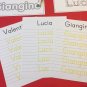 Wipe N Write CUSTOM Names Card Kit - Laminated Card - PERSONALIZED FOR YOU CHILD