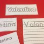 Wipe N Write CUSTOM Names Card Kit - Laminated Card - PERSONALIZED FOR YOU CHILD