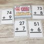 Addition 2-digit plus 1-digit Flashcards For First Grade - Educational