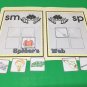 Spiders Web - Phonics Sm / Sp - DIY File Folder game - Printed / Uncut