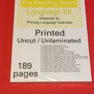 Pre Reading Series - Language Kit - Montessori Materials- (PRINTED)