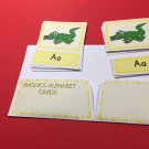 Montessori - Pre-Reading Three Part Cards And Folio - Phonics Alphabet Cards