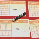 Number Name &  Tens Frame O-20 - Laminated Dry Erase cards - Teaching supplies