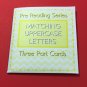 Montessori - Pre-Reading Three Part Cards And Folio - Matching Uppercase Letters