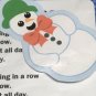 FIVE LITTLE SNOWMEN  - LAMINATED - FLANNEL FELT STORY and PIECES