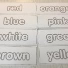 Wipe N Write Color Names Cards - 10 Laminated Card - Pre-school- Kindergarten Wipe N Write Color Names Cards - 10 Laminated Card - Pre-school- Kindergarten