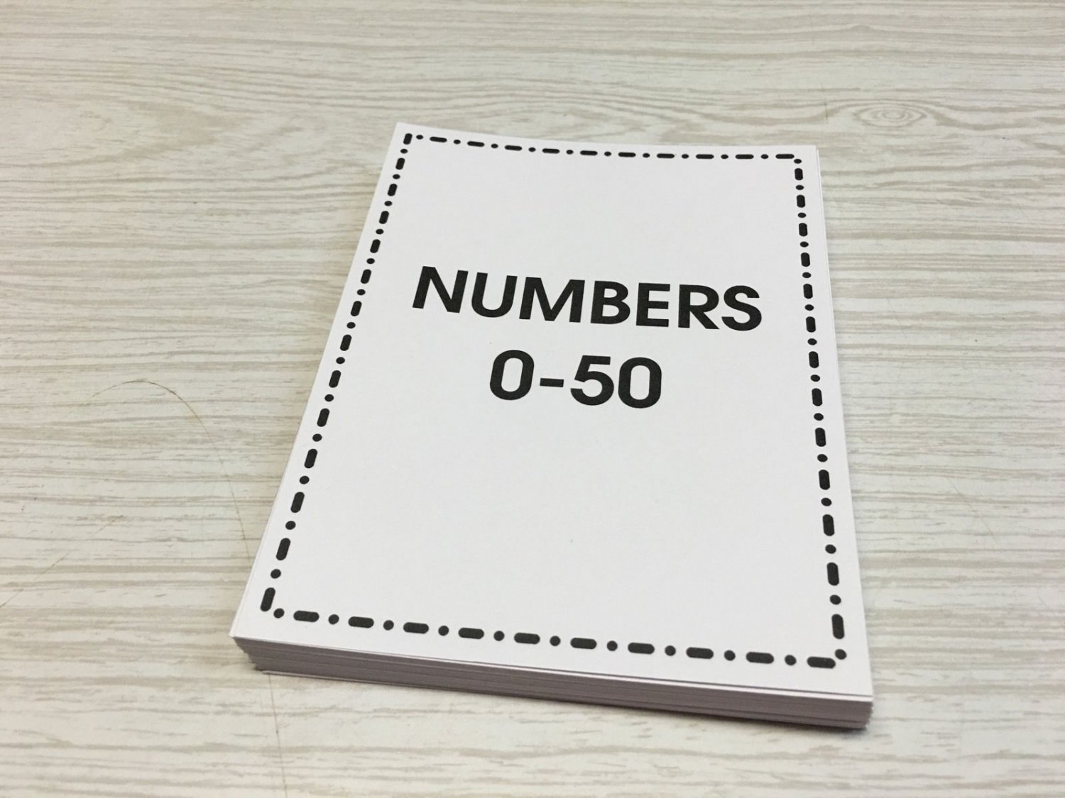 0 - 50 Number Set - Cards For Learning Center Preschool  Kindergarten