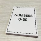0 - 50 Number Set - Cards For Learning Center Preschool  Kindergarten