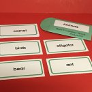 Animals - Basic Vocabulary Cards - ESL - Word Packet #3  - Animals (52 Words)