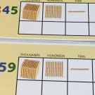 Golden Beads Place Value  Kit - 21 - Laminated dry erase cards