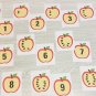 NEW - Apple Seed Number Match Card Set / Counting 1-10 / 20 Laminated cards
