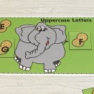 Elephant's Peanut Sort - Uppercase Lowercase -Laminated Activity Set