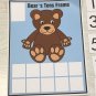 (10) Bears Ten-Frame Counting Mats- Laminated Activity Set - Class Set Of 10