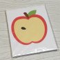 Apple Seed Number Match Card Set / Counting 1-10 / 20 Laminated cards