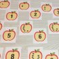 Apple Seed Number Match Card Set / Counting 1-10 / 20 Laminated cards