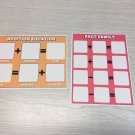 Set of 2 - Laminated Math Work Mats #32 - Dry Erase