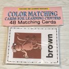 Color Matching - Flashcards for Preschool 52 Cards- Teaching supplies Color Matching - Flashcards for Preschool 52 Cards- Teaching supplies
