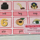The Pink Series - Pictures & Words 84 - (Three Part Card) UNLAMINATED Montessori